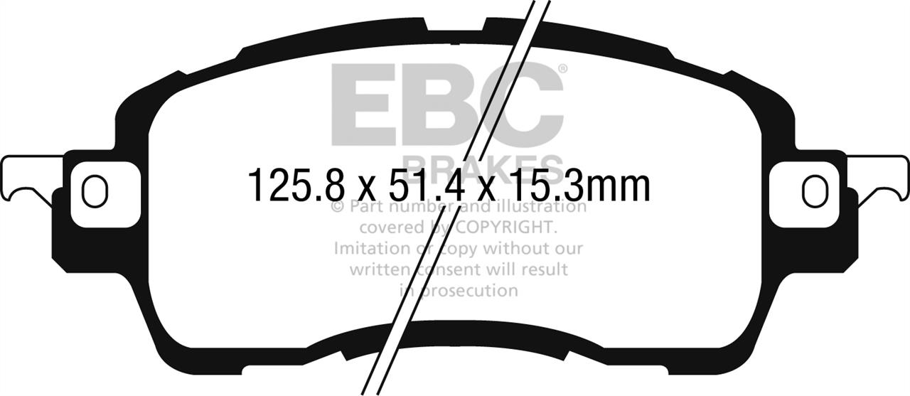 EBC DPX2275 Гальмівні колодки, комплект DPX2275: Купити в Україні - Добра ціна на EXIST.UA!