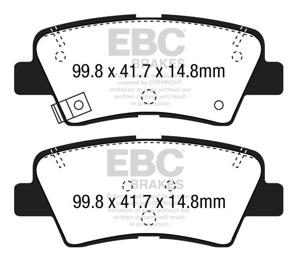 EBC DPX2188 Гальмівні колодки, комплект DPX2188: Приваблива ціна - Купити в Україні на EXIST.UA!