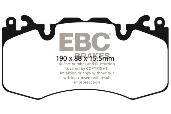 DPX2064 EBC Тормозные колодки дисковые, комплект