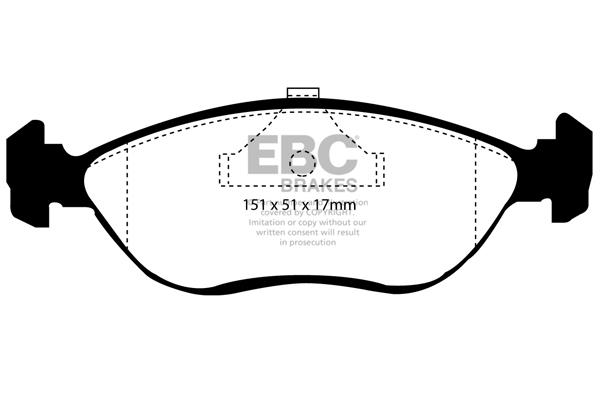 EBC DP989 Гальмівні колодки, комплект DP989: Купити в Україні - Добра ціна на EXIST.UA!