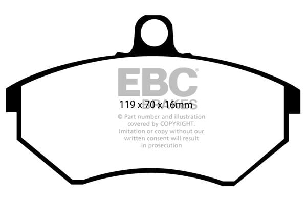 EBC DP841 Гальмівні колодки, комплект DP841: Купити в Україні - Добра ціна на EXIST.UA!