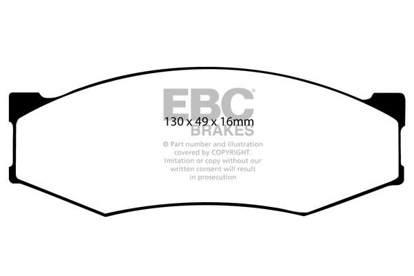 EBC DP538 Гальмівні колодки, комплект DP538: Купити в Україні - Добра ціна на EXIST.UA!