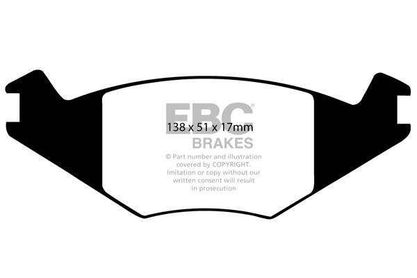 EBC DP515 Гальмівні колодки, комплект DP515: Купити в Україні - Добра ціна на EXIST.UA!