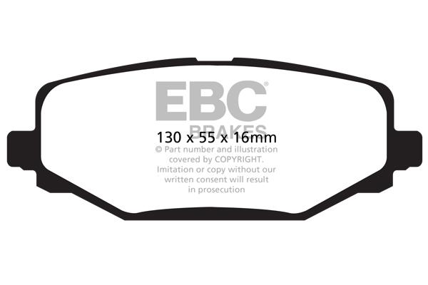 EBC DP1889 Гальмівні колодки, комплект DP1889: Купити в Україні - Добра ціна на EXIST.UA!