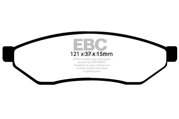 EBC DP1546 Гальмівні колодки, комплект DP1546: Купити в Україні - Добра ціна на EXIST.UA!