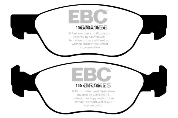 EBC DP1530 Гальмівні колодки, комплект DP1530: Купити в Україні - Добра ціна на EXIST.UA!