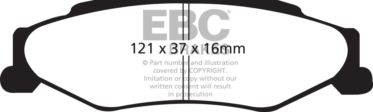 EBC DP1160 Гальмівні колодки, комплект DP1160: Купити в Україні - Добра ціна на EXIST.UA!