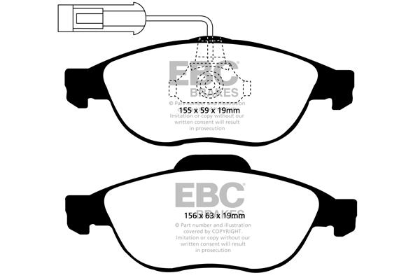 EBC DP1153 Гальмівні колодки, комплект DP1153: Купити в Україні - Добра ціна на EXIST.UA!