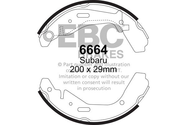 EBC 6664 Колодки гальмівні барабанні, комплект 6664: Купити в Україні - Добра ціна на EXIST.UA!