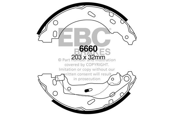 EBC 6660 Колодки гальмівні барабанні, комплект 6660: Купити в Україні - Добра ціна на EXIST.UA!