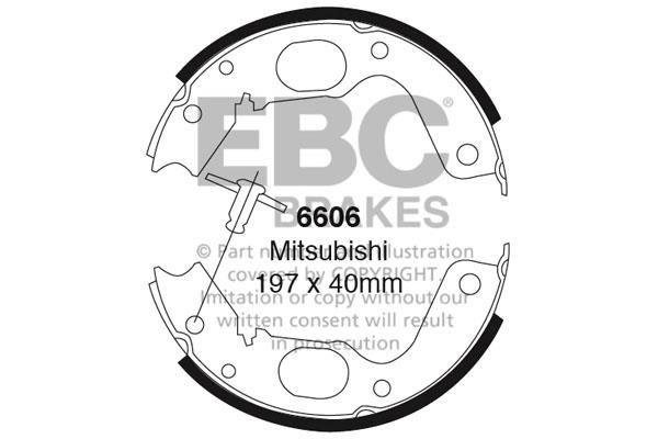 EBC 6606 Колодки гальмівні барабанні, комплект 6606: Приваблива ціна - Купити в Україні на EXIST.UA!
