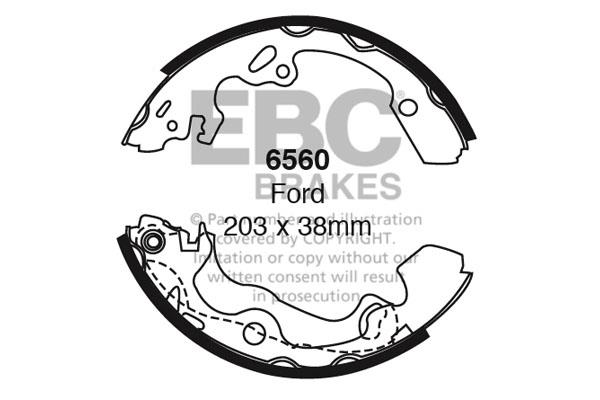 EBC 6560 Колодки гальмівні барабанні, комплект 6560: Купити в Україні - Добра ціна на EXIST.UA!