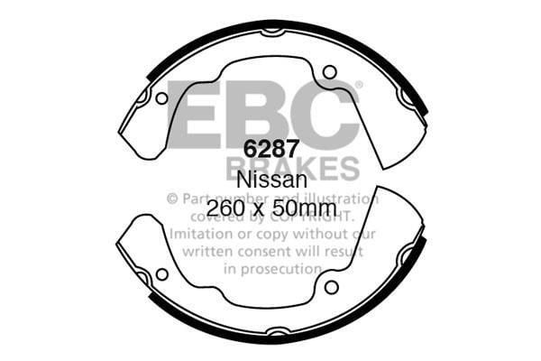 EBC 6287 Колодки гальмівні барабанні, комплект 6287: Купити в Україні - Добра ціна на EXIST.UA!