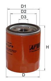 Alpha Filter AF 279 Фільтр масляний AF279: Купити в Україні - Добра ціна на EXIST.UA!