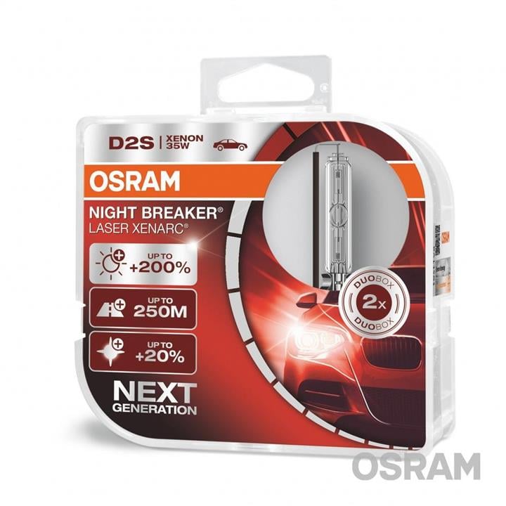 Osram 66240XNL-HCB Лампа ксенонова Osram Night Breaker Laser Xenarc D2S 42V 35W (2 шт.) 66240XNLHCB: Купити в Україні - Добра ціна на EXIST.UA!
