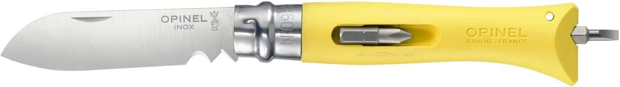 001804 Opinel Нож Opinel DIY №9 Inox. Цвет - желтый