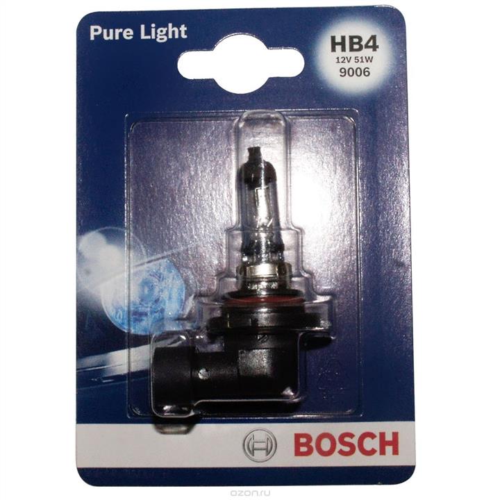 Лампа галогенна Bosch Pure Light 12В HB4 51Вт Bosch 1 987 301 063