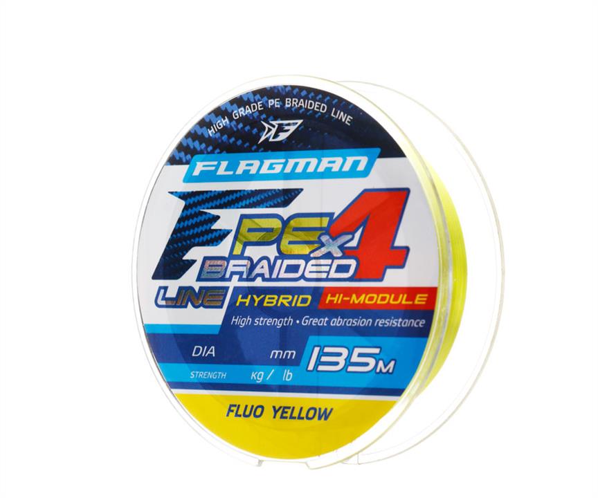 Flagman 27135-006 Шнур Flagman PE Hybrid F4 135m FluoYellow 0,06mm. 2,7кг/6lb 27135006: Купити в Україні - Добра ціна на EXIST.UA!