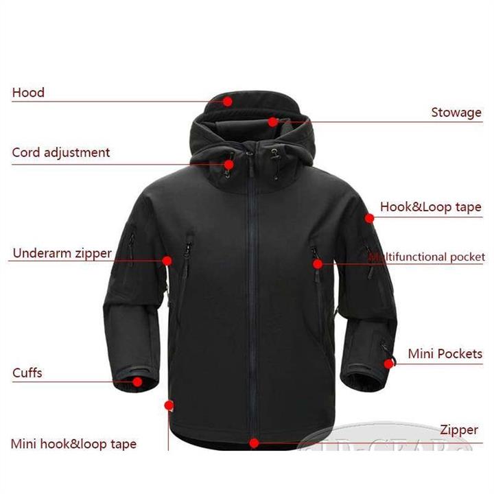 Куртка Soft Shell Black 4ХL ESDY 3377009-4XL