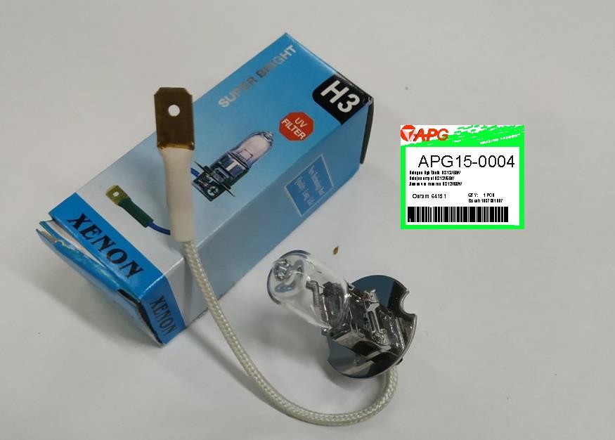 APG APG15-0004 Лампа галогенна 12В H3 APG150004: Приваблива ціна - Купити в Україні на EXIST.UA!