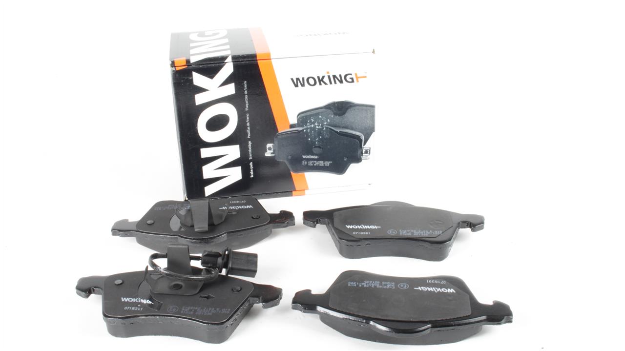 Тормозные колодки дисковые, комплект Woking P7183.01