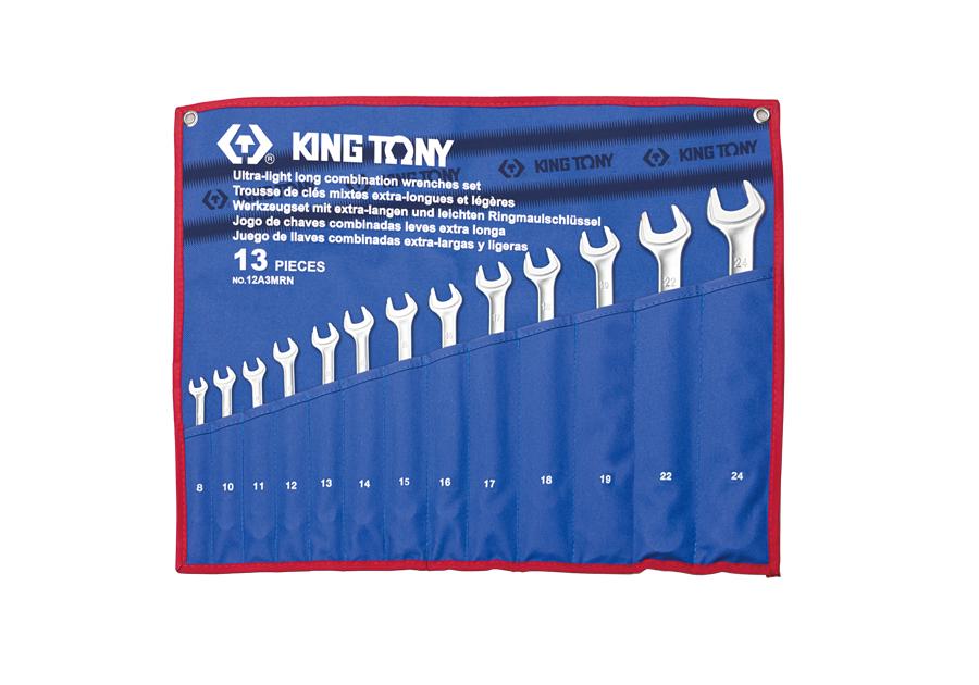 12A3MRN King tony Набор ключей (08-24ММ) 13предметов .ULTRA-LIGHT LONG