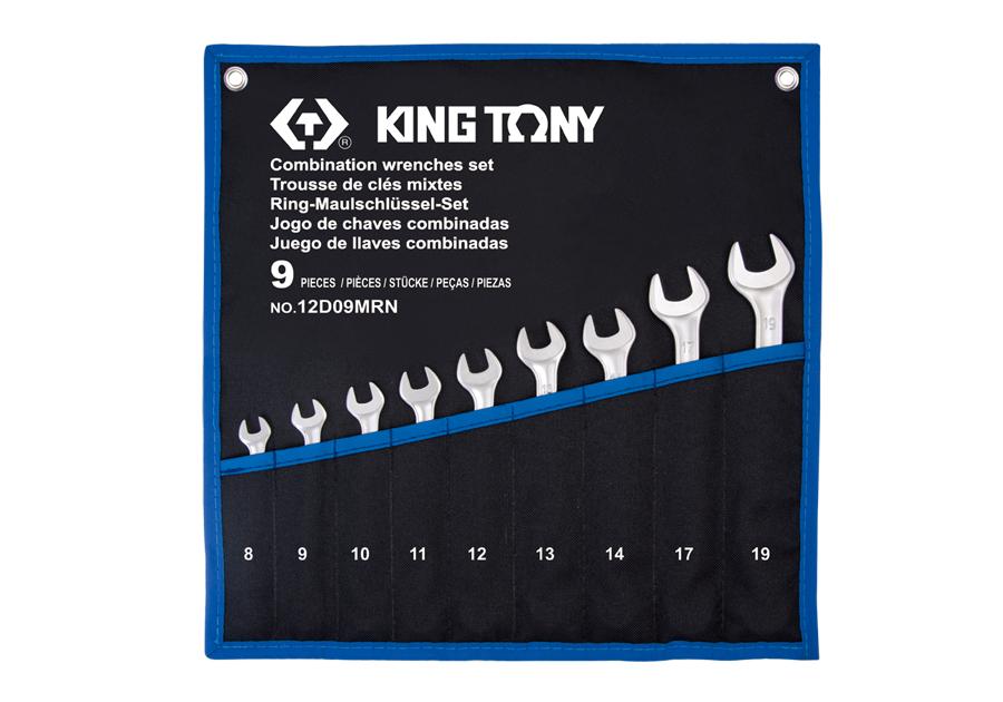 12D09MRN King tony Набор ключей комби 9шт. (8-19 мм) супер-легкие TREOTON