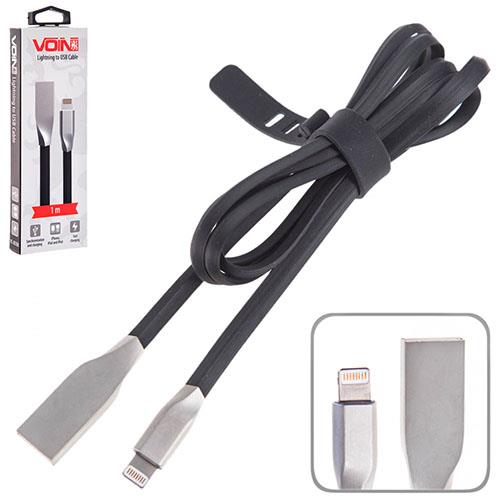 Voin VC-003BK Кабель USB - Lightning 1m black VC003BK: Купити в Україні - Добра ціна на EXIST.UA!