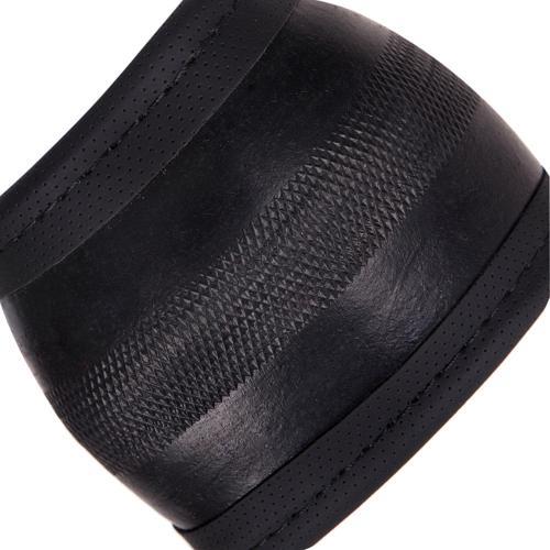 Чехол на руль с красными вставками, кожзам S (35-37см) Vitol U 080242RD S