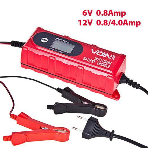 Voin Зарядний пристрій 6-12V&#x2F;0.8-4.0A&#x2F;3-120AHR&#x2F;LCD&#x2F;Імпульсний – ціна 1728 UAH