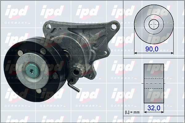 IPD 15-4011 Натягувач ременя приводного 154011: Приваблива ціна - Купити в Україні на EXIST.UA!