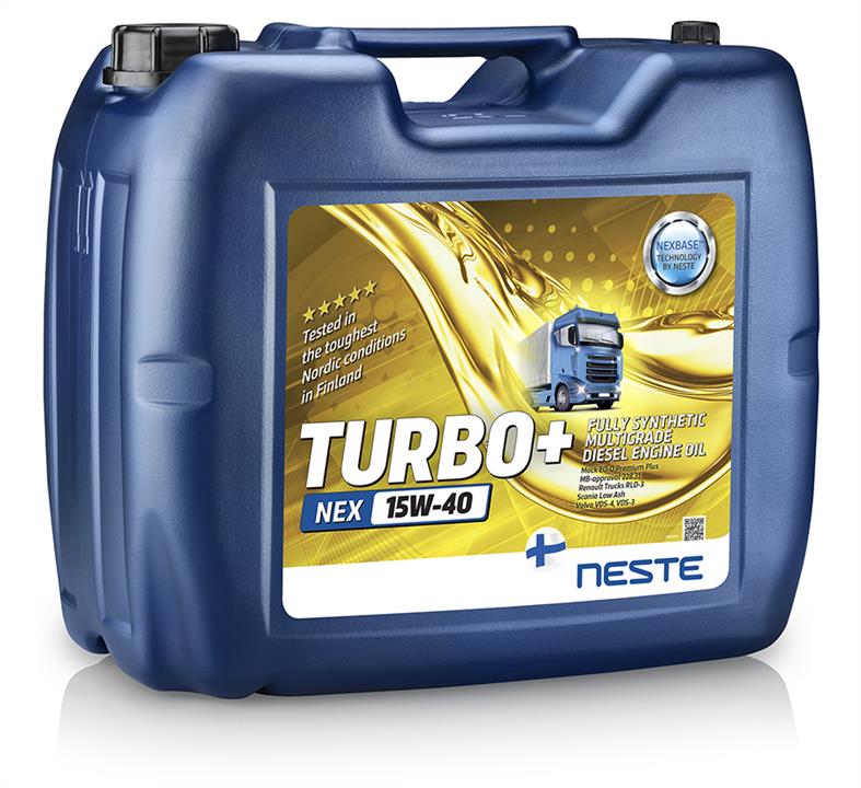 Neste 187020 Моторна олива Neste Turbo+ NEX 15W-40, 20 л 187020: Купити в Україні - Добра ціна на EXIST.UA!