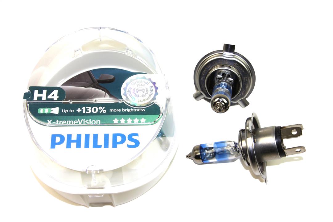 Лампа галогенна Philips X-Tremevision +130% 12В H4 60&#x2F;55Вт +130% Philips 12342XV+S2
