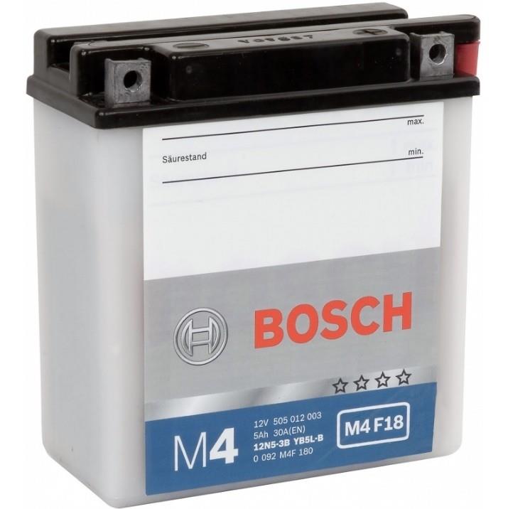 Акумулятор Bosch 12В 5Ач 60А(EN) R+ Bosch 0 092 M4F 180
