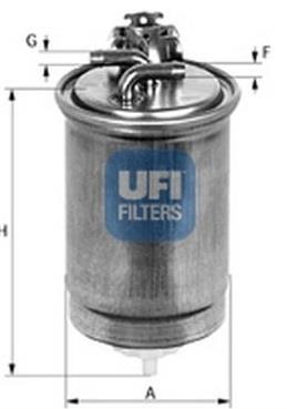 Ufi 24.404.00 Фільтр палива 2440400: Купити в Україні - Добра ціна на EXIST.UA!
