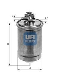 Ufi 24.430.00 Фільтр палива 2443000: Купити в Україні - Добра ціна на EXIST.UA!
