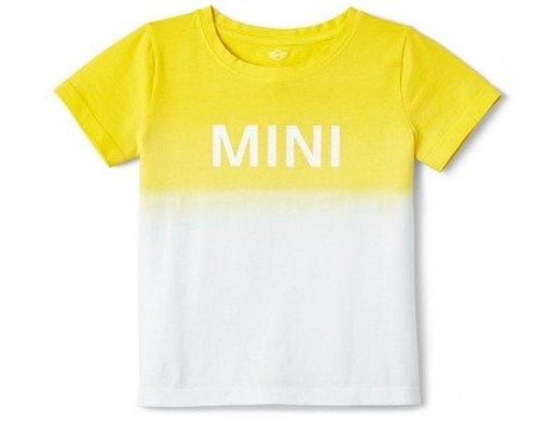 BMW 80 14 2 445 647 Дитяча футболка MINI T-Shirt Kids Dip-Dye, White/Lemon, 104 см. 80142445647: Купити в Україні - Добра ціна на EXIST.UA!