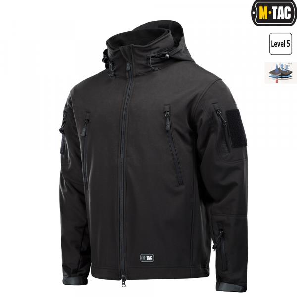 Куртка Soft Shell з підстібкою Black 3XL M-Tac MTC-SJWL-BK-3XL