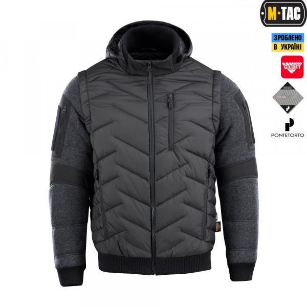 Куртка-жилет Konung Black&#x2F;Grey L M-Tac 20050002-L