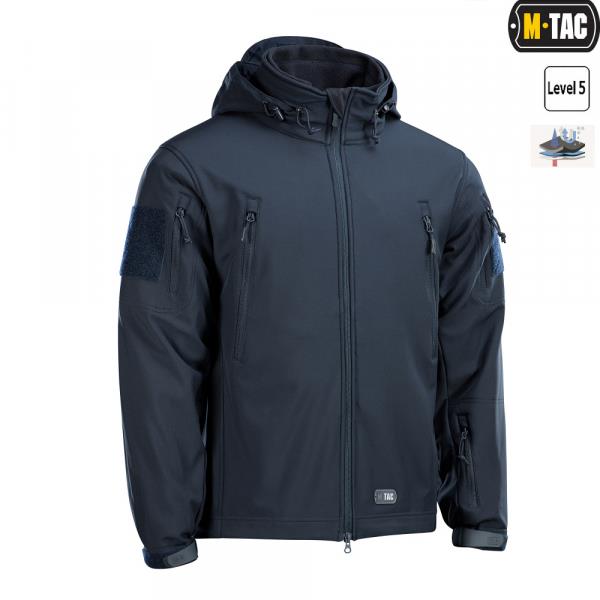 Куртка Soft Shell з підстібкою Dark Navy Blue S M-Tac MTC-SJWL-DNB-S