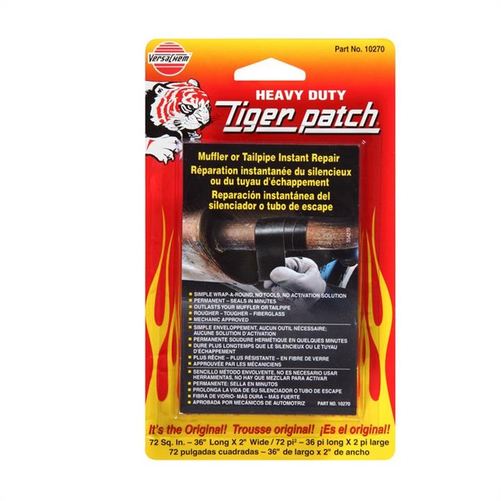 Versachem 10270 Стрічка для глушників і вихлопної системи Versachem Tiger Patch Muffler Tailpipe Repair Tape 5х91 см 10270: Купити в Україні - Добра ціна на EXIST.UA!