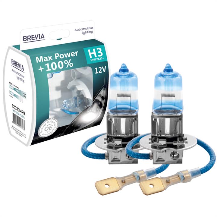 12030MPS Brevia Лампа галогенная Brevia Max Power +100% 12В H3 55Вт +100%