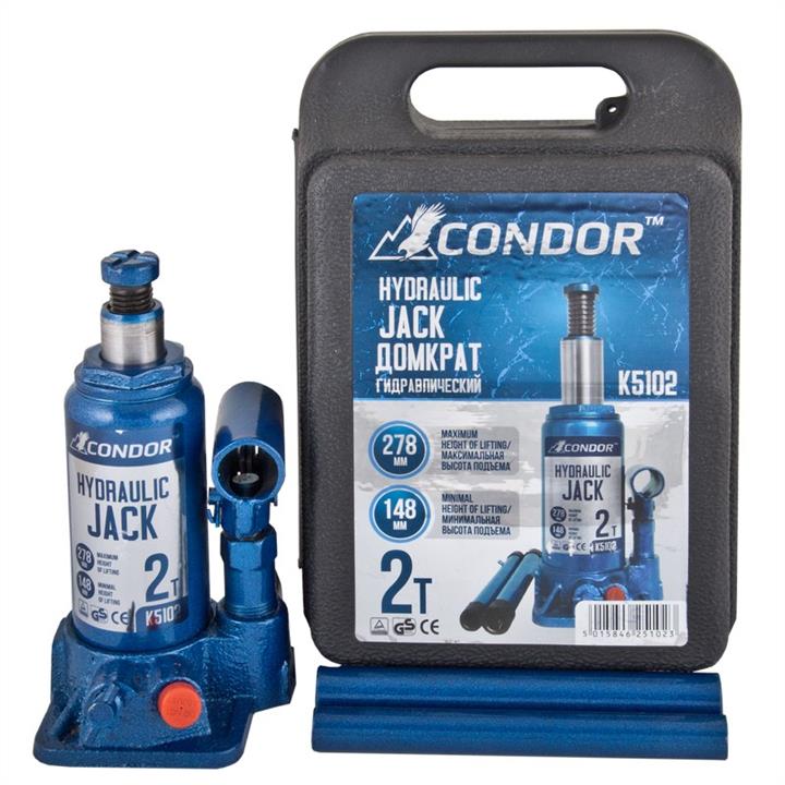 Condor K5102 Домкрат пляшковий CONDOR K5102 2т 148-278мм K5102: Купити в Україні - Добра ціна на EXIST.UA!