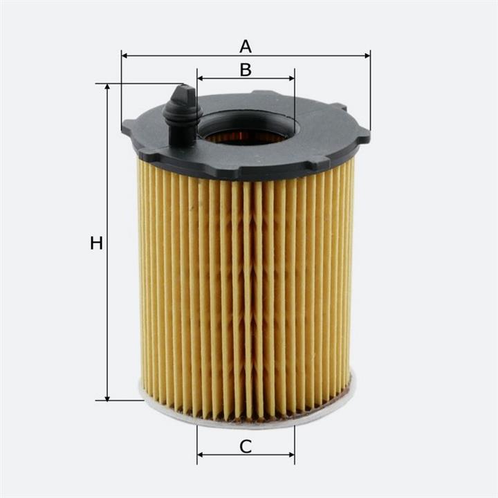 Фільтр масляний Molder OFX61/2D