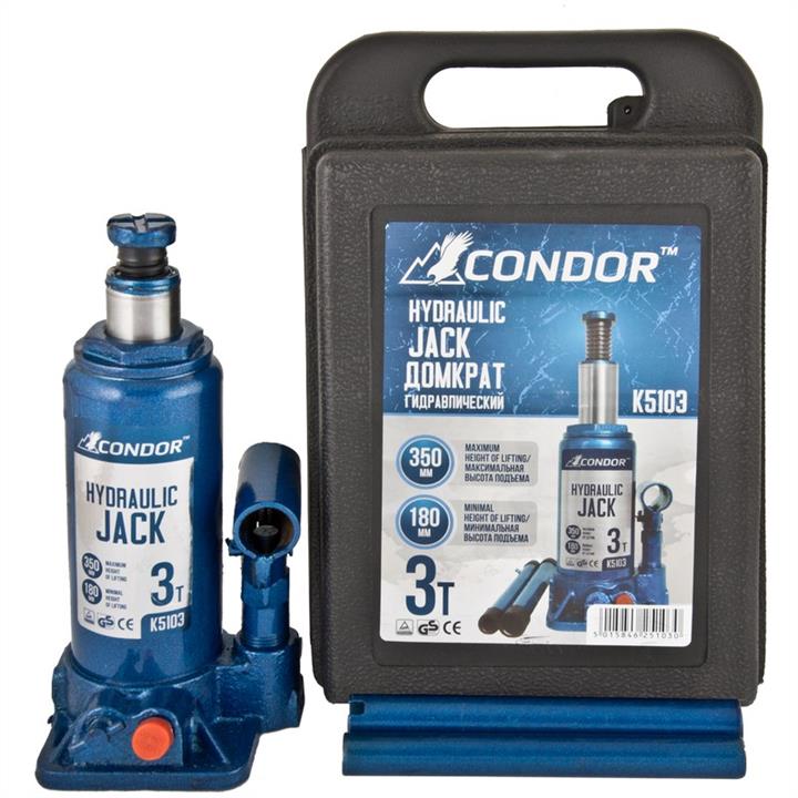 Condor K5103 Домкрат пляшковий CONDOR K5103 3т 180-350мм K5103: Купити в Україні - Добра ціна на EXIST.UA!