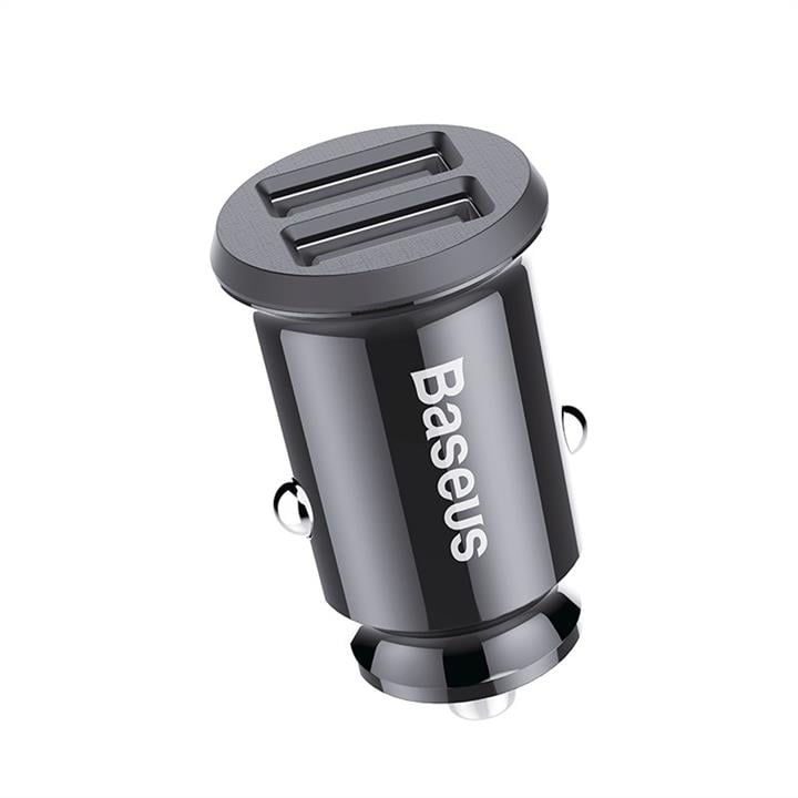 Baseus CCALL-ML01 USB зарядка для авто Baseus Grain Car Charger 3.1A Black CCALLML01: Купить в Украине - Отличная цена на EXIST.UA!