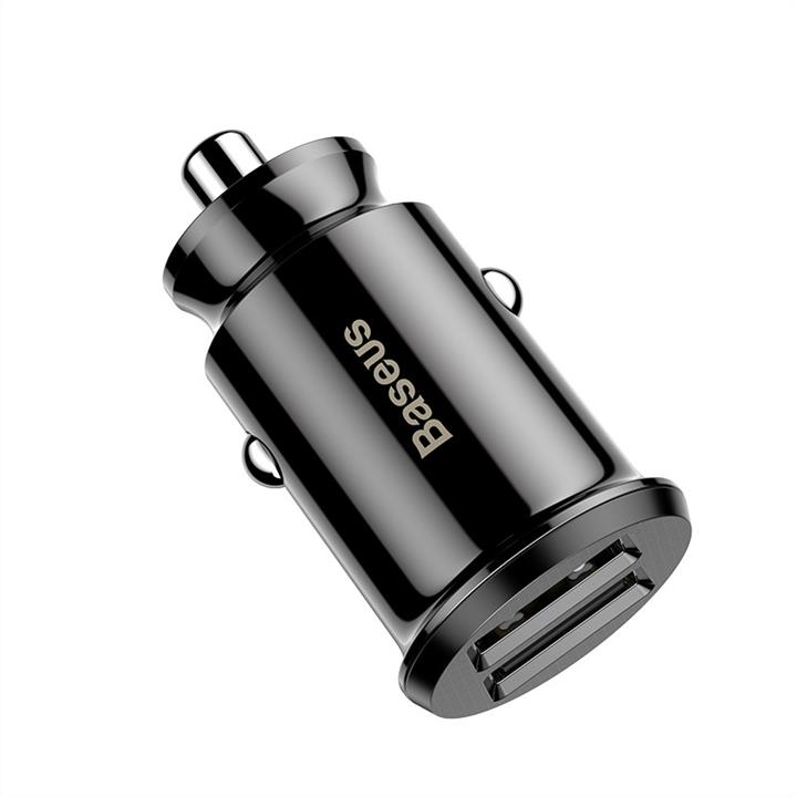 USB зарядка для авто Baseus Grain Car Charger 3.1A Black Baseus CCALL-ML01