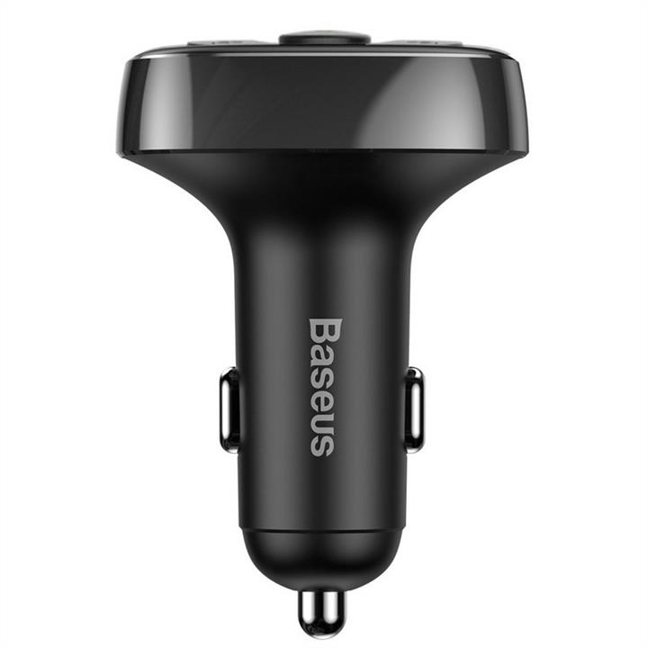 Baseus USB зарядка для авто з FM-модулятором Baseus T typed Bluetooth MP3 charger with car holder (Standard edition) Black – ціна