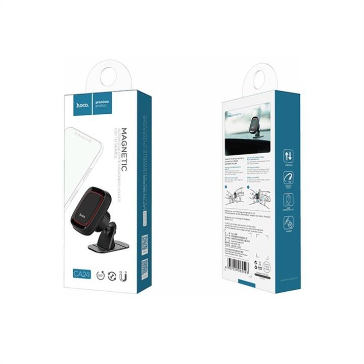 Автодержатель для телефона Hoco Lotto Series Magnetic Mount черный Hoco CA24