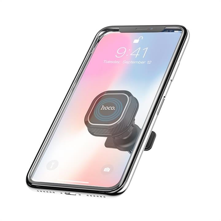 Hoco Автотримач магнітний в дефлектор Hoco CA52 Intelligent для смартфона (black and gray) – ціна 243 UAH